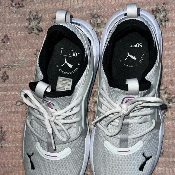 Puma Gray and Black Athletic Shoes - Picture 2 of 5